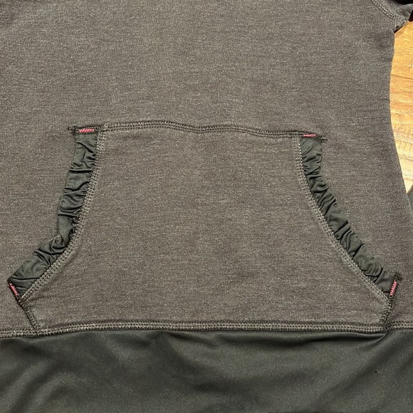 Champion grey and pink ruffle pouch hoodie - Picture 3 of 11